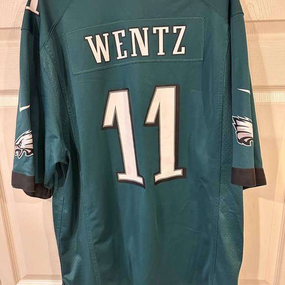 Philadelphia Eagles Jersey, Carson Wentz, Green Mens XXL, Nike On Field - Picture 4 of 5